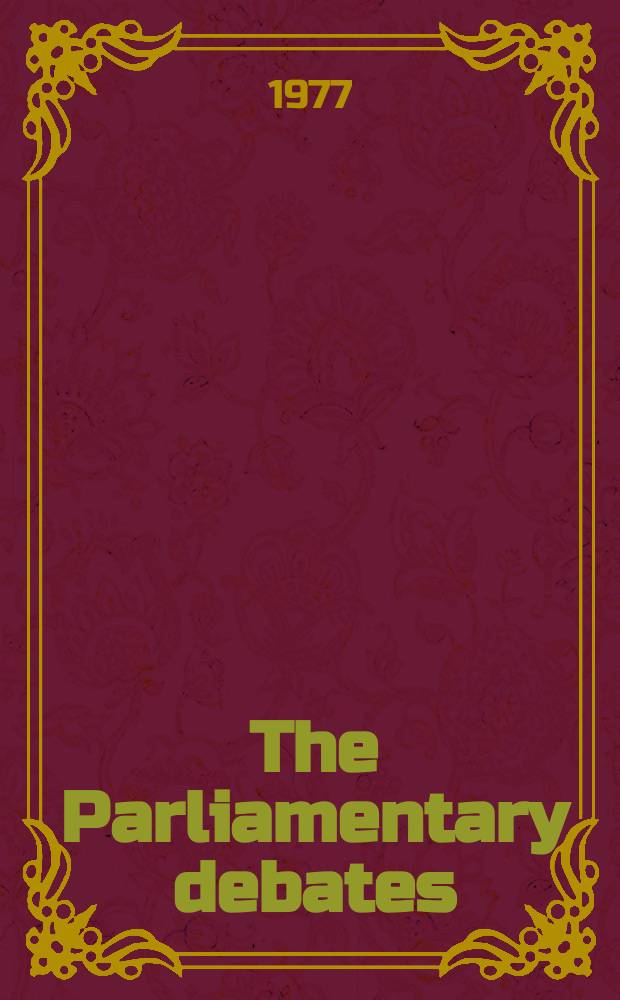 The Parliamentary debates (Hansard) : Official report ... of the ...Parliament of the United Kingdom of Great Britain and Northern Ireland. Vol.938, №4