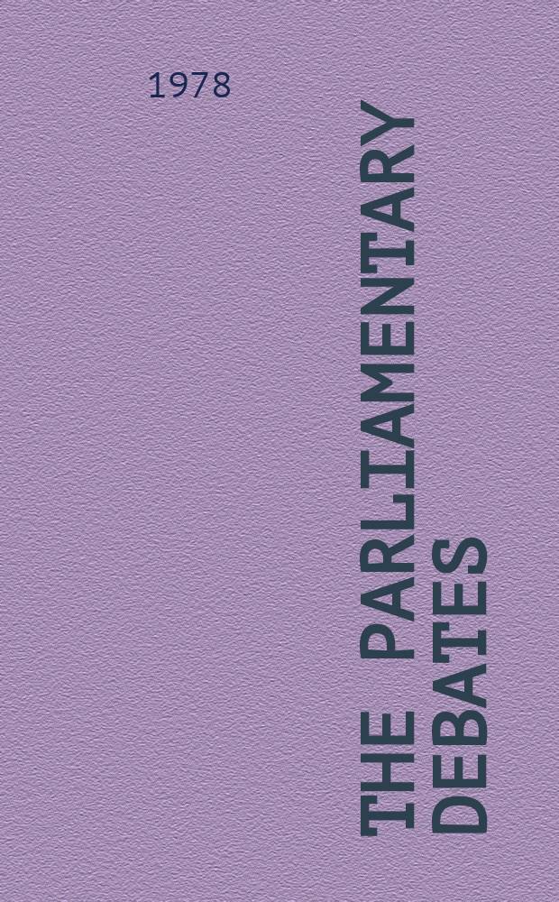 The Parliamentary debates (Hansard) : Official report ... of the ...Parliament of the United Kingdom of Great Britain and Northern Ireland. Vol.944, №61
