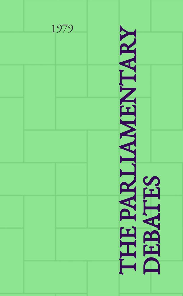 The Parliamentary debates (Hansard) : Official report ... of the ...Parliament of the United Kingdom of Great Britain and Northern Ireland. Vol.961, №39