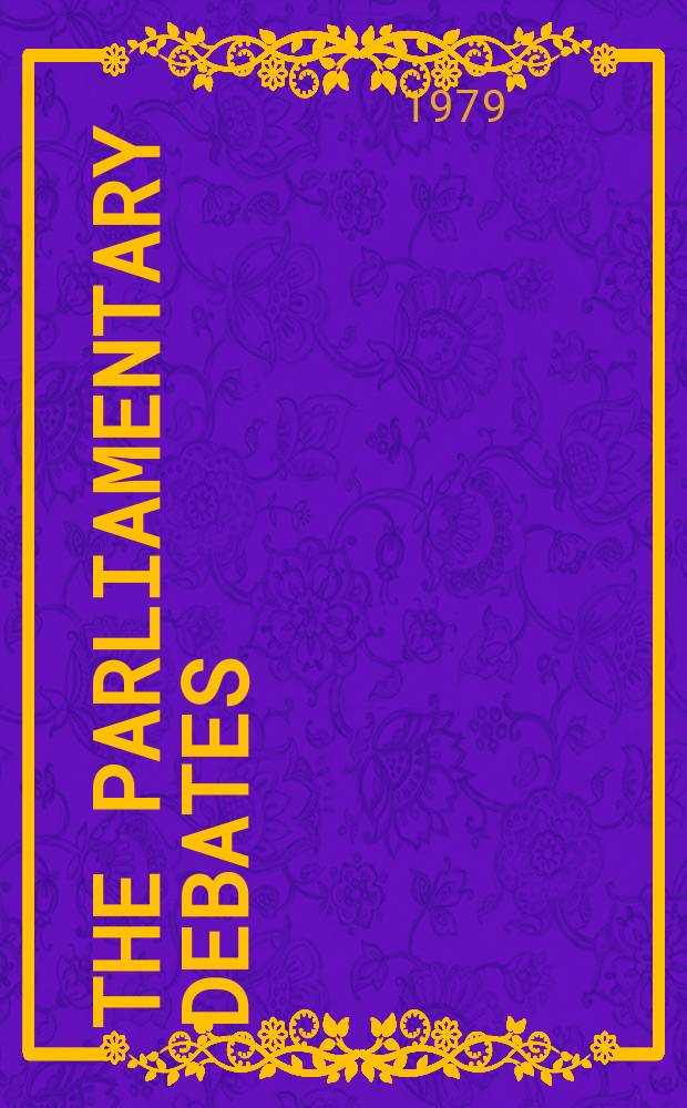 The Parliamentary debates (Hansard) : Official report ... of the ...Parliament of the United Kingdom of Great Britain and Northern Ireland. Vol.961, №46