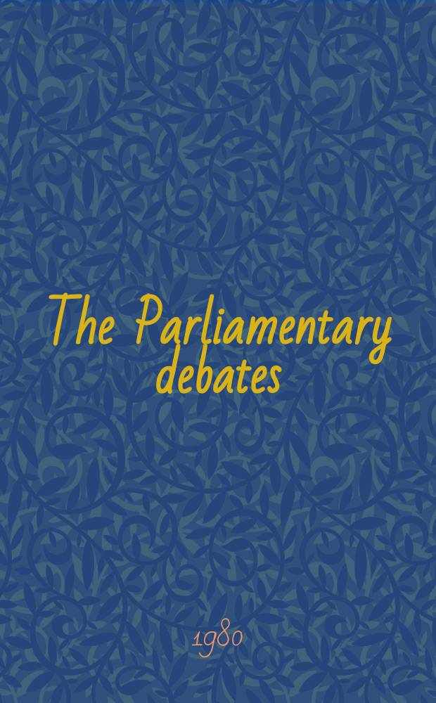 The Parliamentary debates (Hansard) : Official report ... of the ...Parliament of the United Kingdom of Great Britain and Northern Ireland. Vol.986, №193