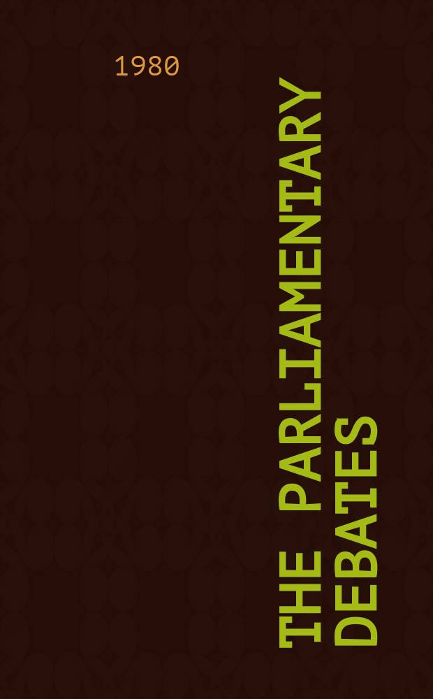 The Parliamentary debates (Hansard) : Official report ... of the ...Parliament of the United Kingdom of Great Britain and Northern Ireland. Vol.995, №22