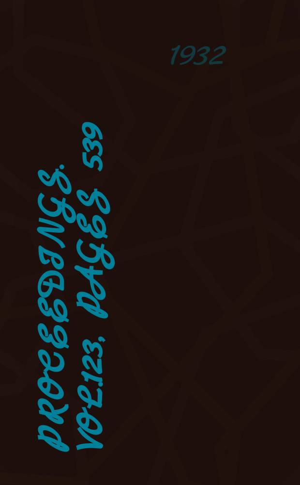 Proceedings. Vol.123, Pages 539