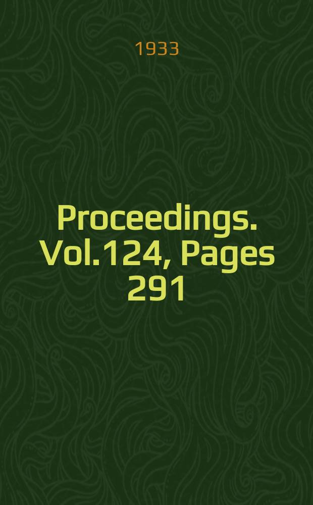 Proceedings. Vol.124, Pages 291