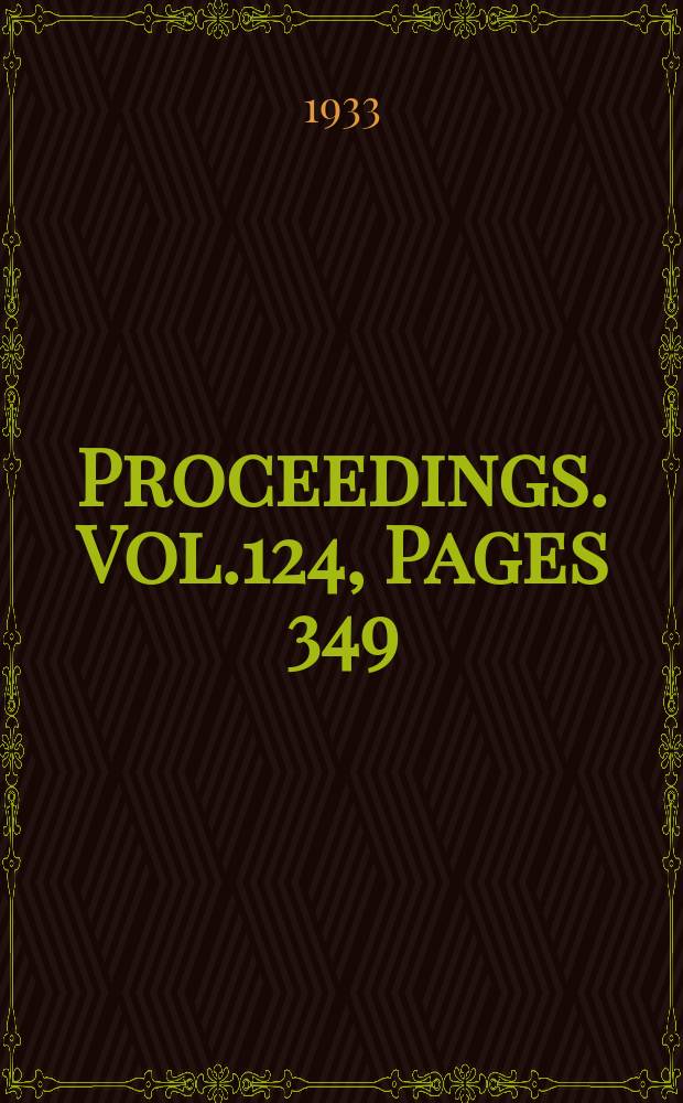 Proceedings. Vol.124, Pages 349