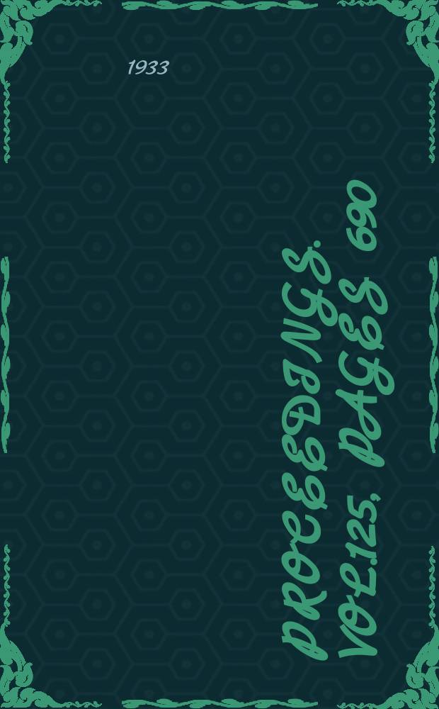 Proceedings. Vol.125, Pages 690
