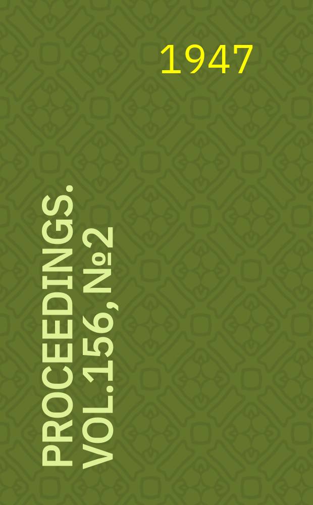 Proceedings. Vol.156, №2