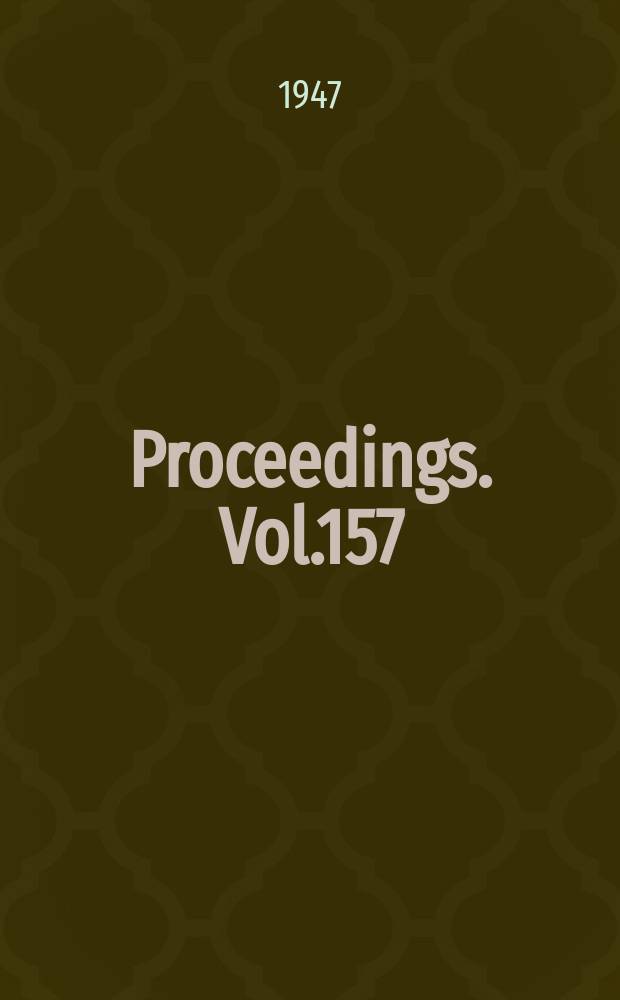 Proceedings. Vol.157(War emergency issue), №28