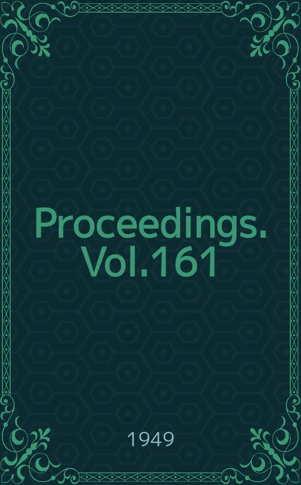 Proceedings. Vol.161(W.E.P.), №52