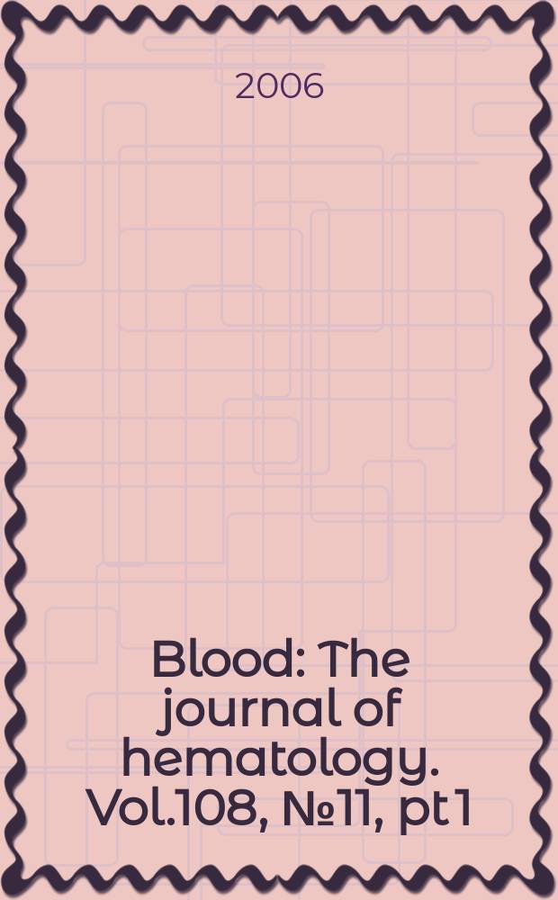 Blood : The journal of hematology. Vol.108, №11, pt 1