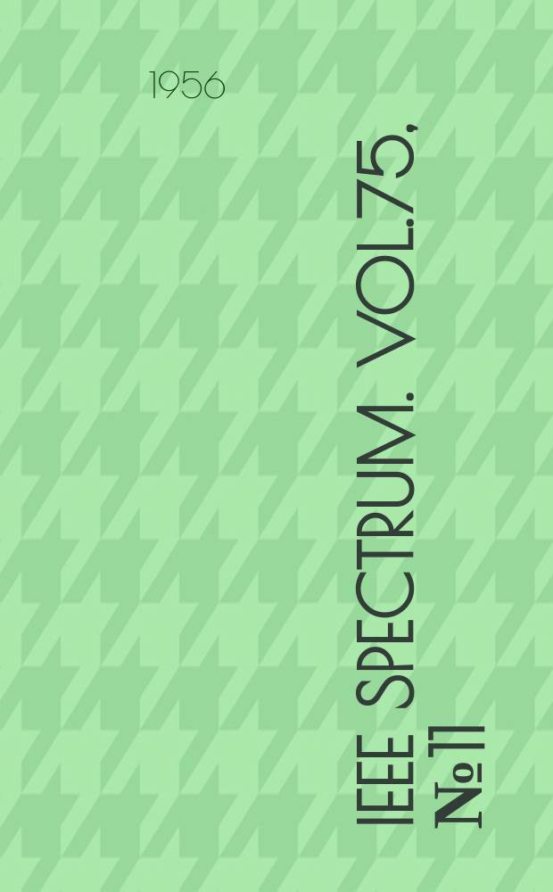 IEEE Spectrum. Vol.75, №11
