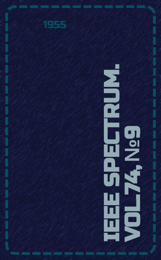 IEEE Spectrum. Vol.74, №9