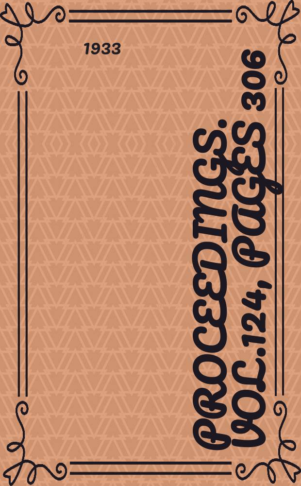 Proceedings. Vol.124, Pages 306