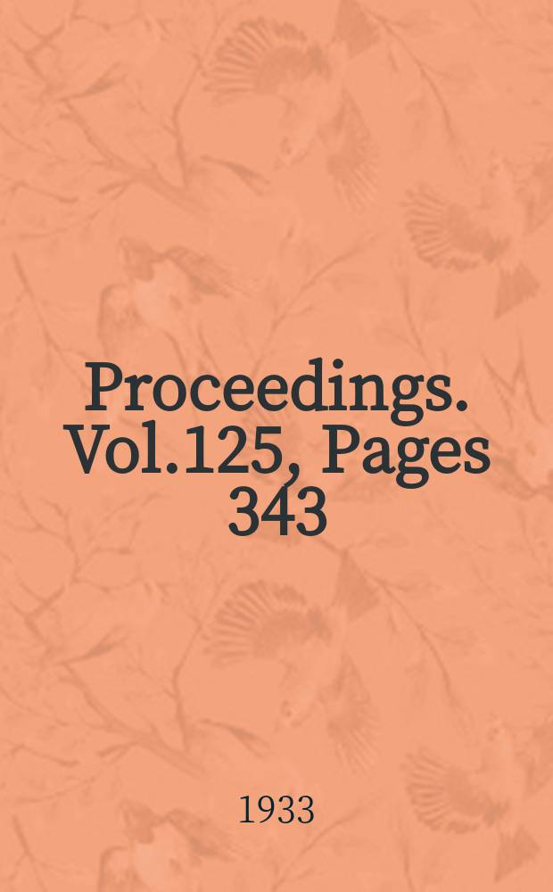 Proceedings. Vol.125, Pages 343