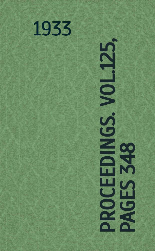Proceedings. Vol.125, Pages 348
