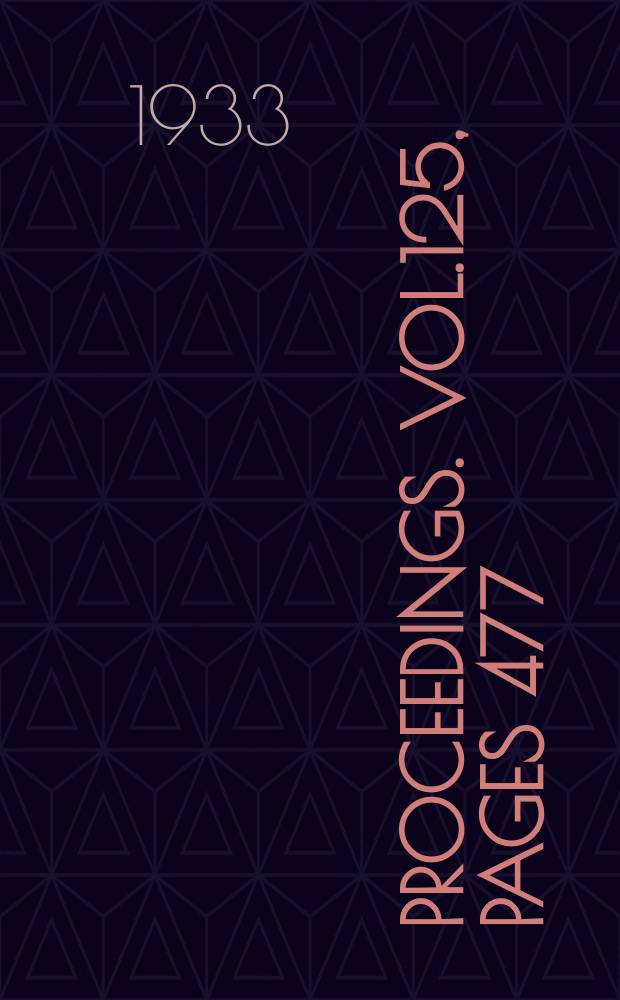 Proceedings. Vol.125, Pages 477