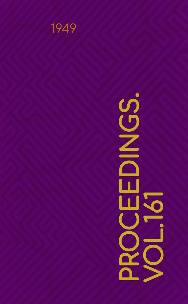 Proceedings. Vol.161(W.E.P.), №50