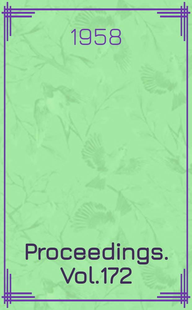 Proceedings. Vol.172