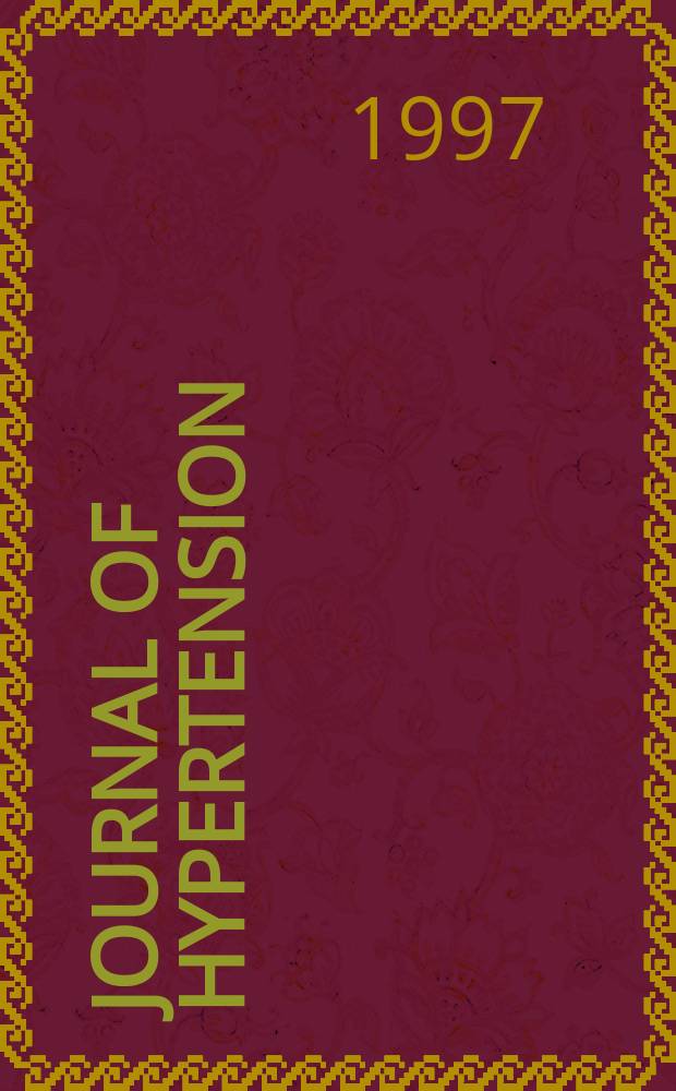 Journal of hypertension : Offic. j. of the intern. soc. of hypertension. Vol.15, Указатель