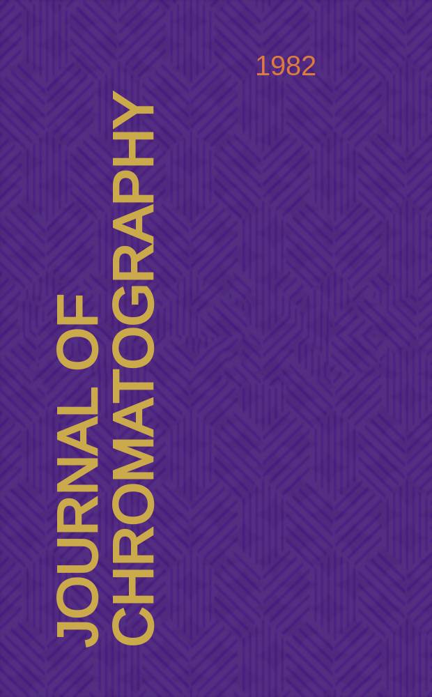 Journal of chromatography : Intern. journal on chromatography, electrophoresis and related methods. Vol.250