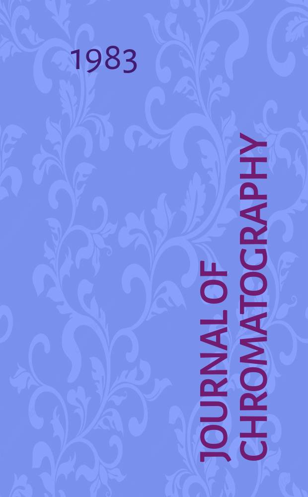 Journal of chromatography : Intern. journal on chromatography, electrophoresis and related methods. Vol.267, №1