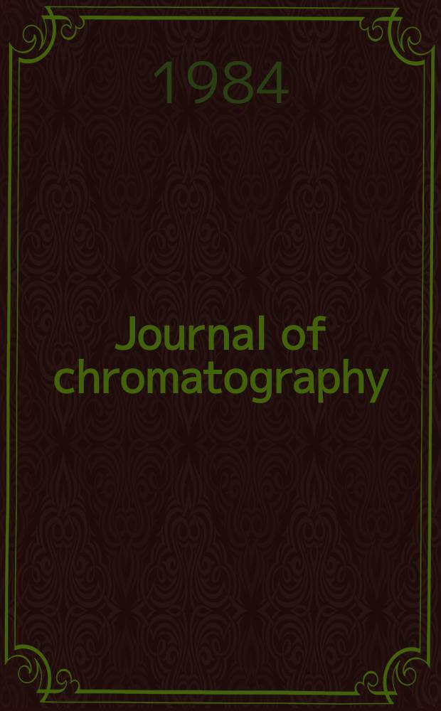 Journal of chromatography : Intern. journal on chromatography, electrophoresis and related methods. Vol.284, №1