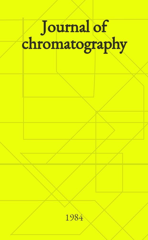 Journal of chromatography : Intern. journal on chromatography, electrophoresis and related methods. Vol.299, №2