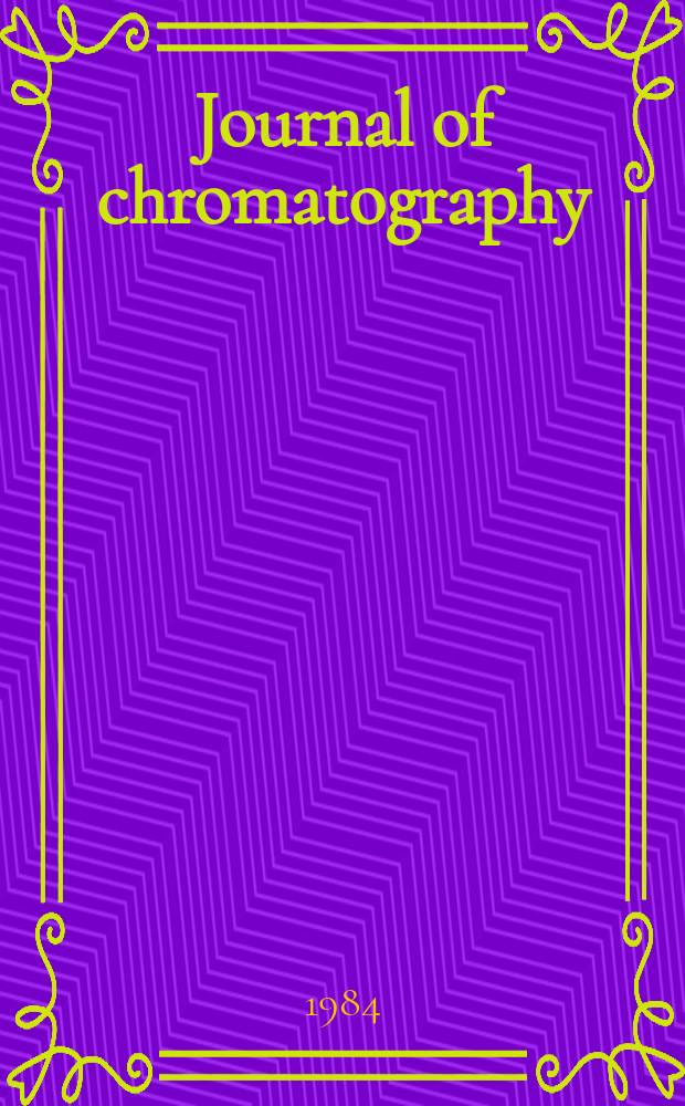 Journal of chromatography : Intern. journal on chromatography, electrophoresis and related methods. Vol.303, №1