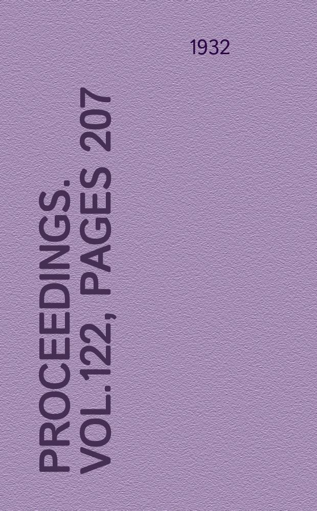 Proceedings. Vol.122, Pages 207