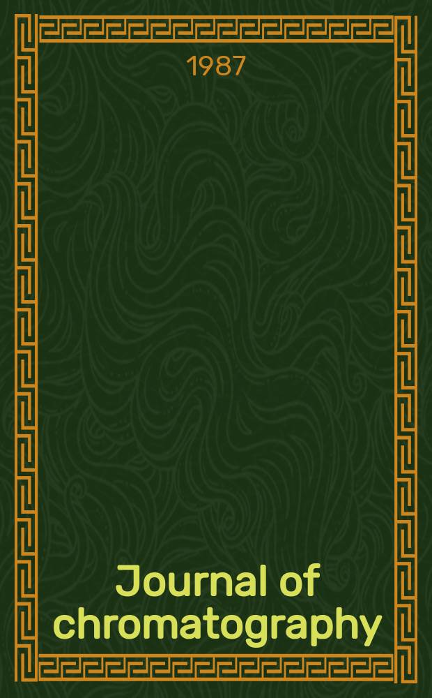 Journal of chromatography : Intern. journal on chromatography, electrophoresis and related methods. Vol.391, №1