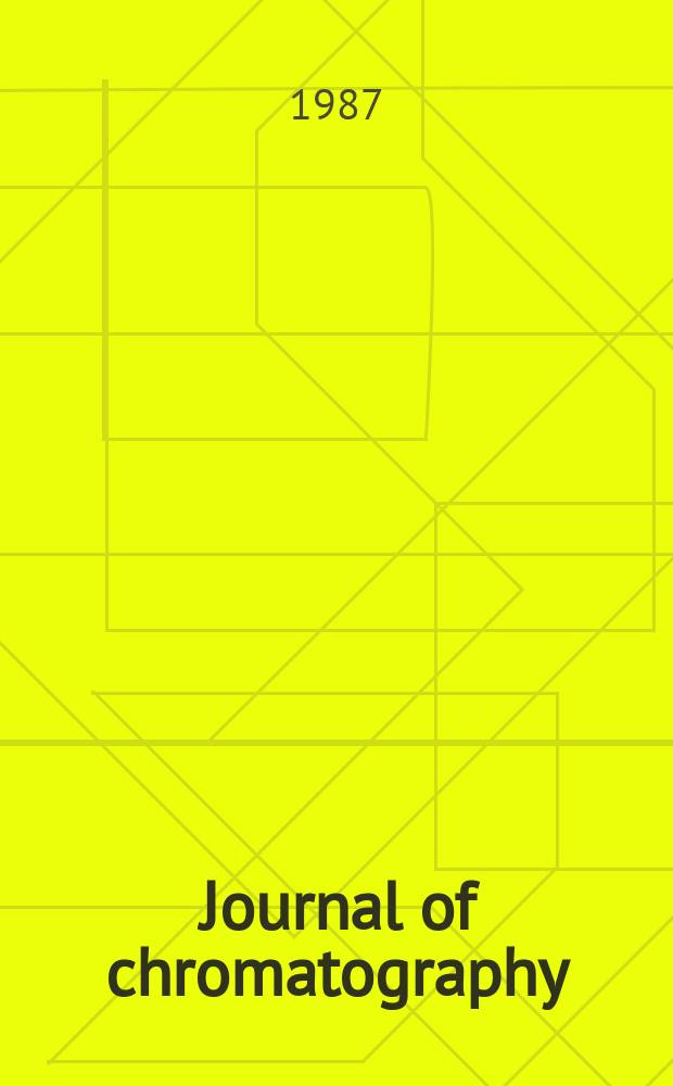 Journal of chromatography : Intern. journal on chromatography, electrophoresis and related methods. Vol.402