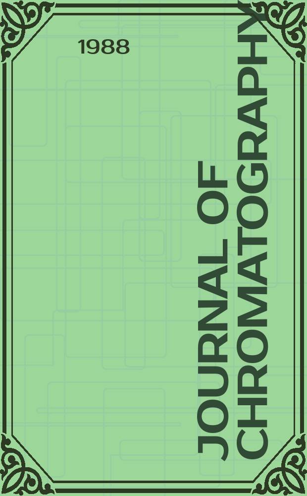 Journal of chromatography : Intern. journal on chromatography, electrophoresis and related methods. Vol.436, №2