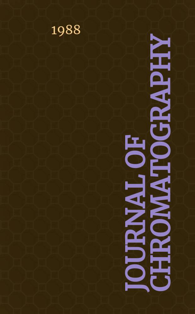 Journal of chromatography : Intern. journal on chromatography, electrophoresis and related methods. Vol.436, №3