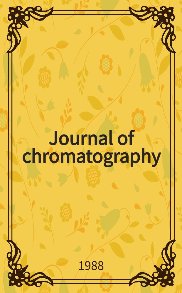 Journal of chromatography : Intern. journal on chromatography, electrophoresis and related methods. Vol.438, №2