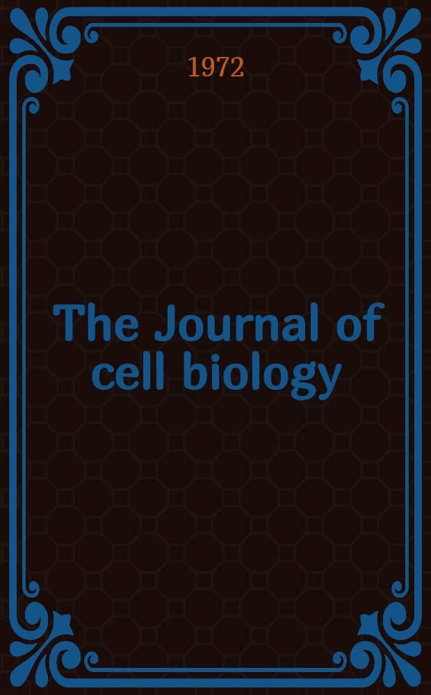 The Journal of cell biology : Formerly the Journal of biophysical and biochemical cytology. Vol.54, №1