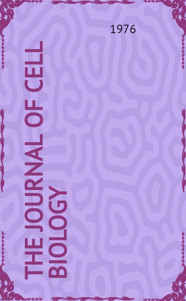 The Journal of cell biology : Formerly the Journal of biophysical and biochemical cytology. Vol.69, №3