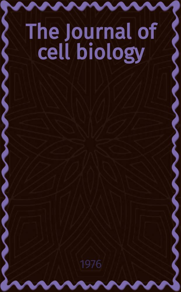 The Journal of cell biology : Formerly the Journal of biophysical and biochemical cytology. Vol.71, №1