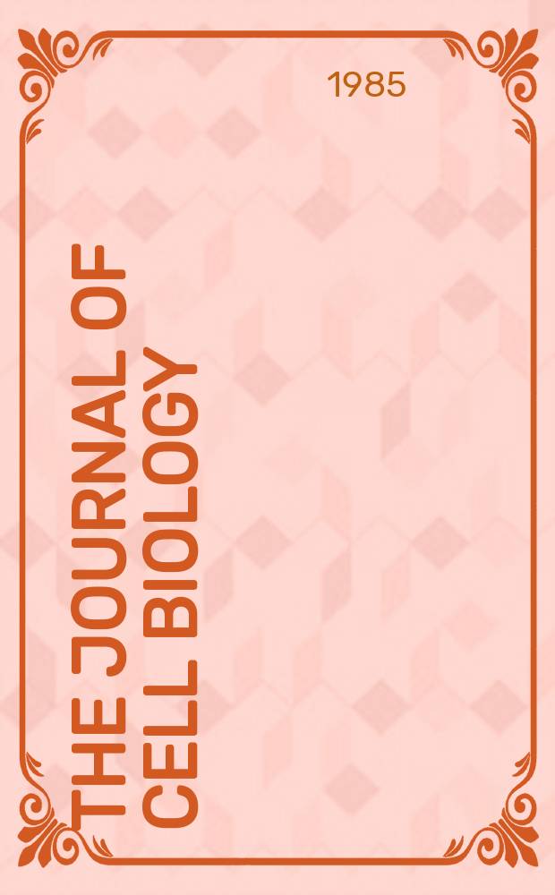 The Journal of cell biology : Formerly the Journal of biophysical and biochemical cytology. Vol.100, №3