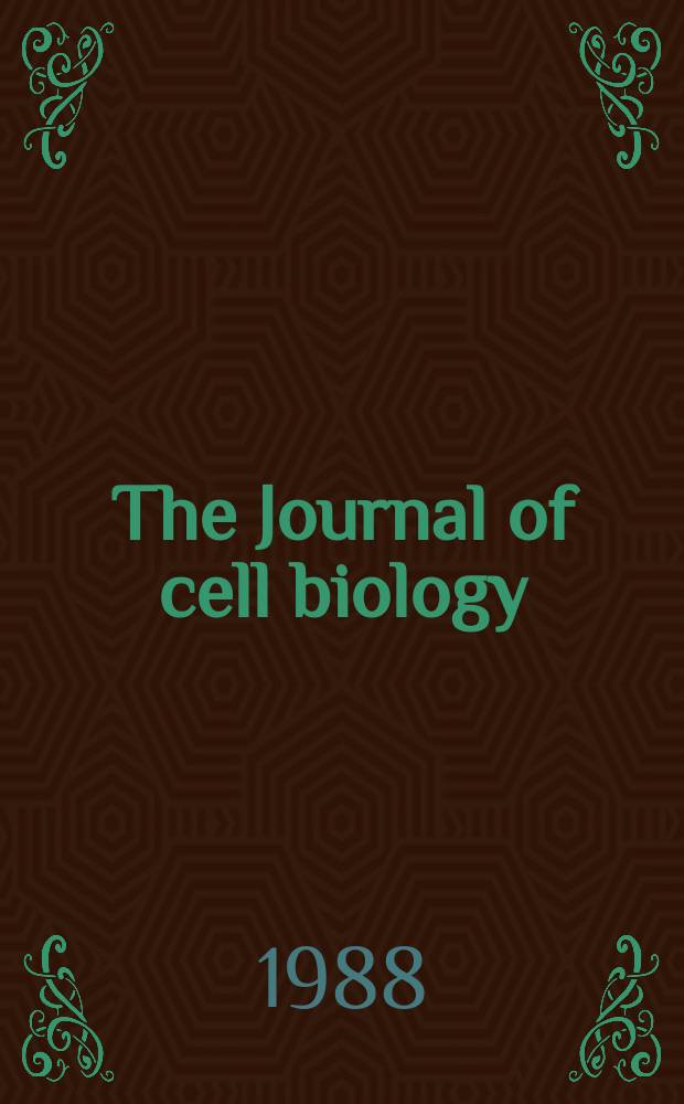 The Journal of cell biology : Formerly the Journal of biophysical and biochemical cytology. Vol.106, №2