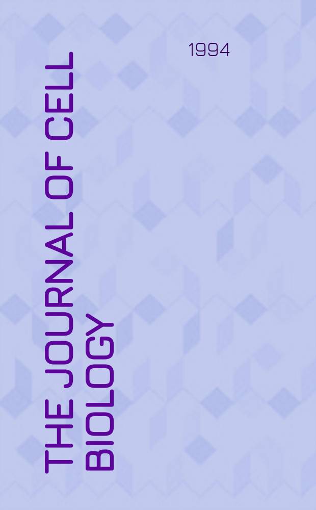 The Journal of cell biology : Formerly the Journal of biophysical and biochemical cytology. Vol.124, №1/2