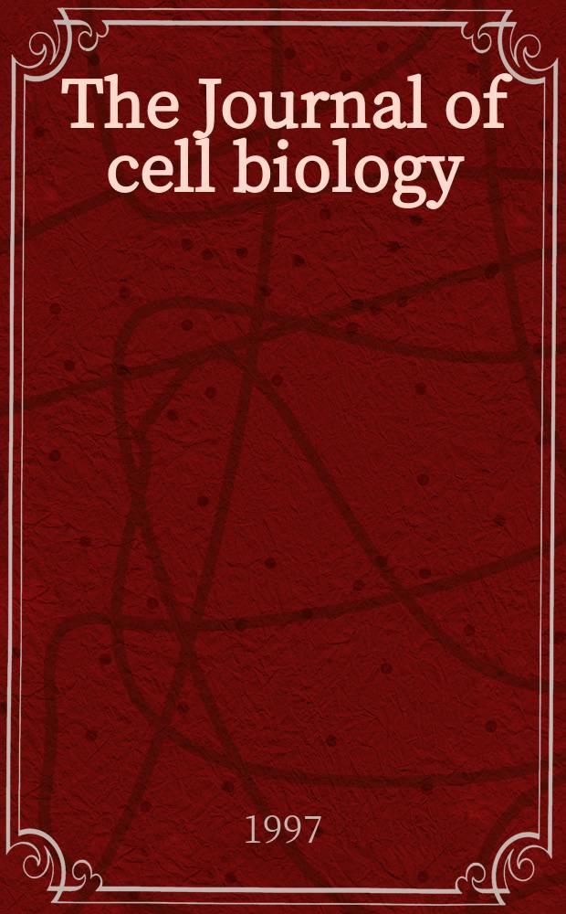 The Journal of cell biology : Formerly the Journal of biophysical and biochemical cytology. Vol.136, №4