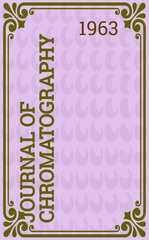 Journal of chromatography : Intern. journal on chromatography, electrophoresis and related methods. Vol.10, №4