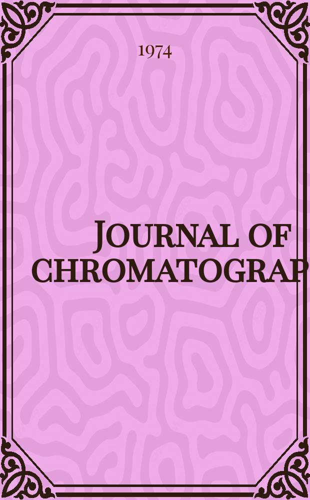 Journal of chromatography : Intern. journal on chromatography, electrophoresis and related methods. Vol.95, №2