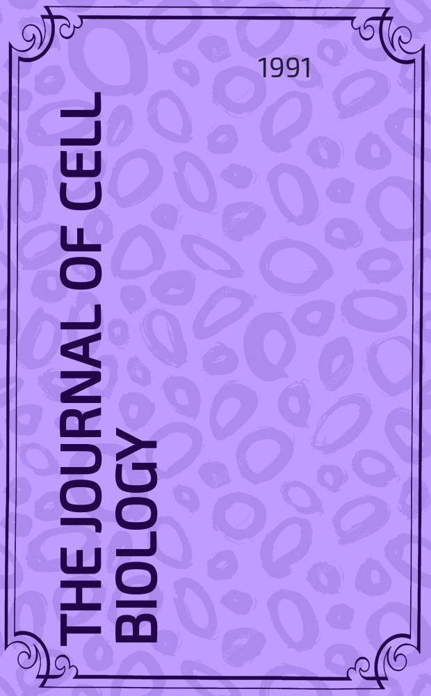 The Journal of cell biology : Formerly the Journal of biophysical and biochemical cytology. Vol.115, №6