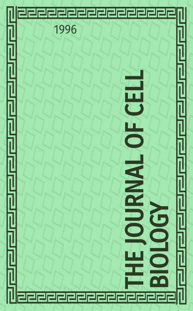 The Journal of cell biology : Formerly the Journal of biophysical and biochemical cytology. Vol.133, №6