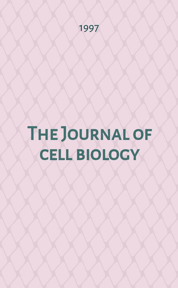 The Journal of cell biology : Formerly the Journal of biophysical and biochemical cytology. Vol.137, №2