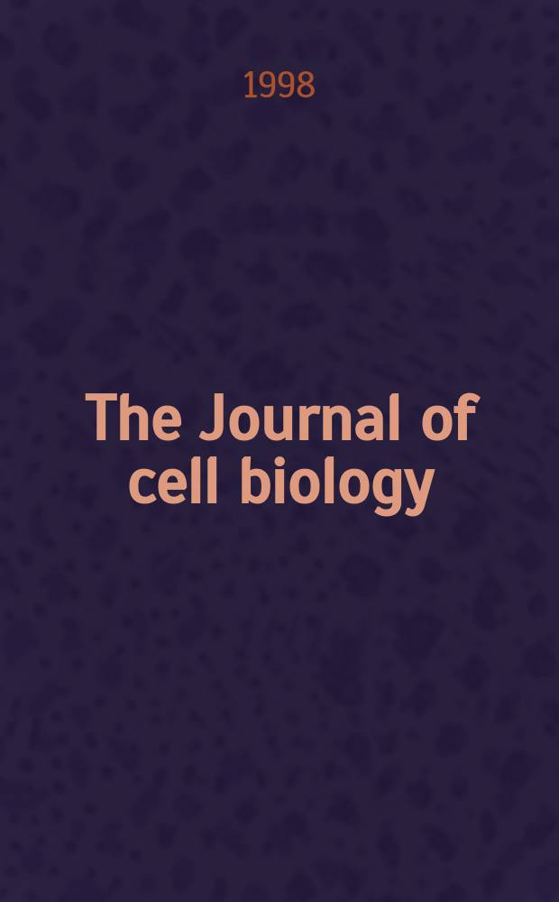 The Journal of cell biology : Formerly the Journal of biophysical and biochemical cytology. Vol.141, №2