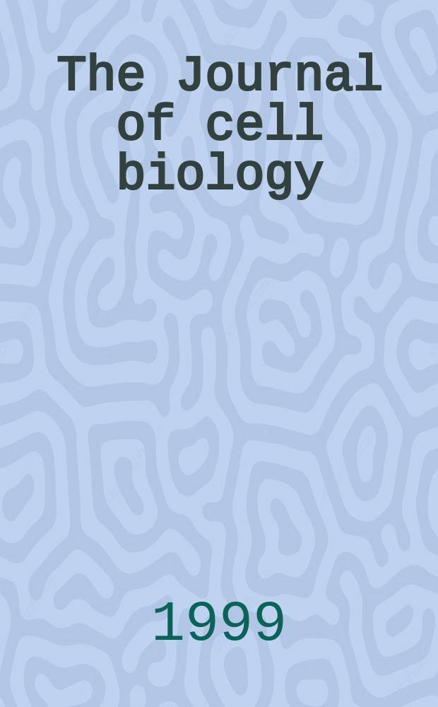 The Journal of cell biology : Formerly the Journal of biophysical and biochemical cytology. Vol.146, №5