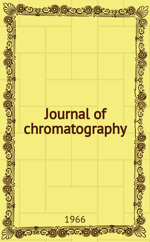 Journal of chromatography : Intern. journal on chromatography, electrophoresis and related methods. Vol.23, №1