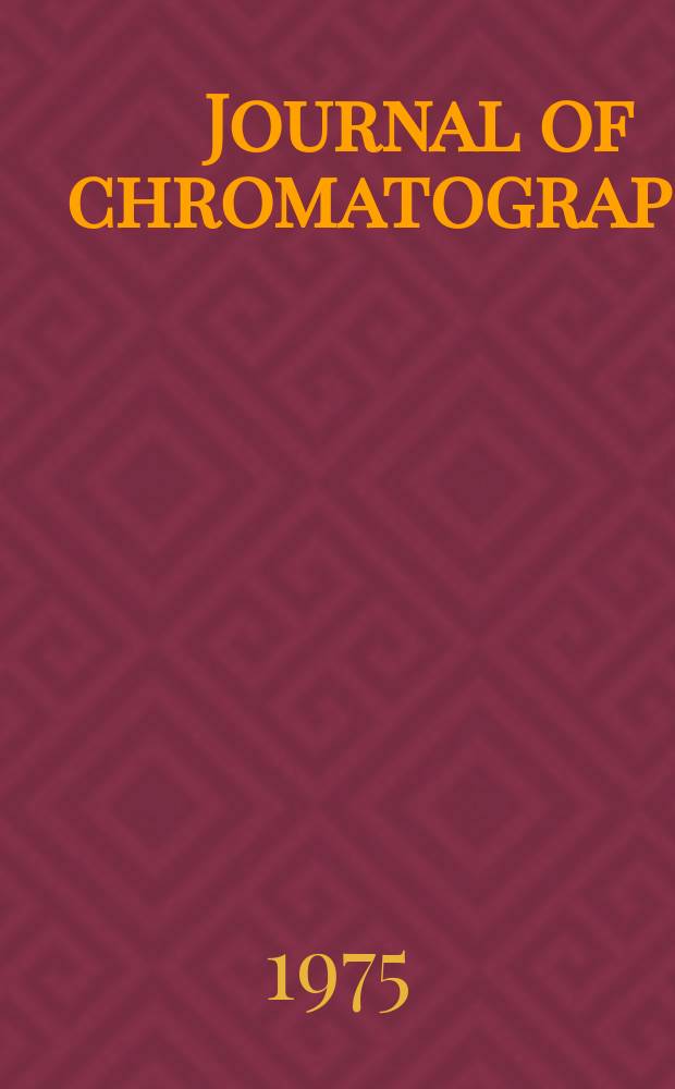 Journal of chromatography : Intern. journal on chromatography, electrophoresis and related methods. Vol.107, №2